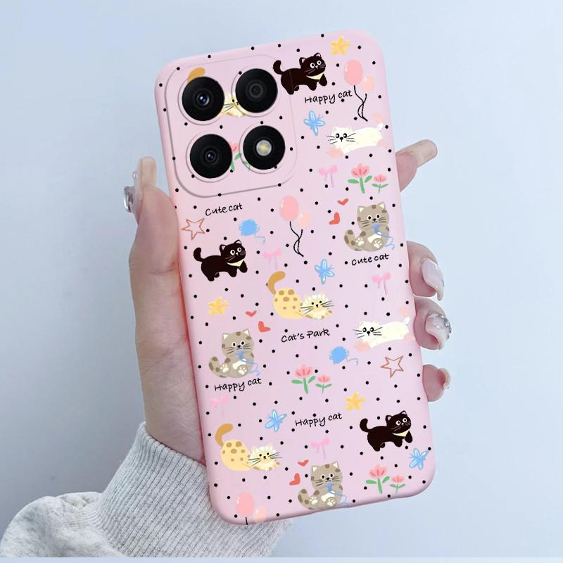 For Huawei Honor X8a Case HonorX8a Soft TPU Silicone Cover Cute Cartoon Panda Phone Case For Honor X6a HonorX6a Plus Coque Funda
