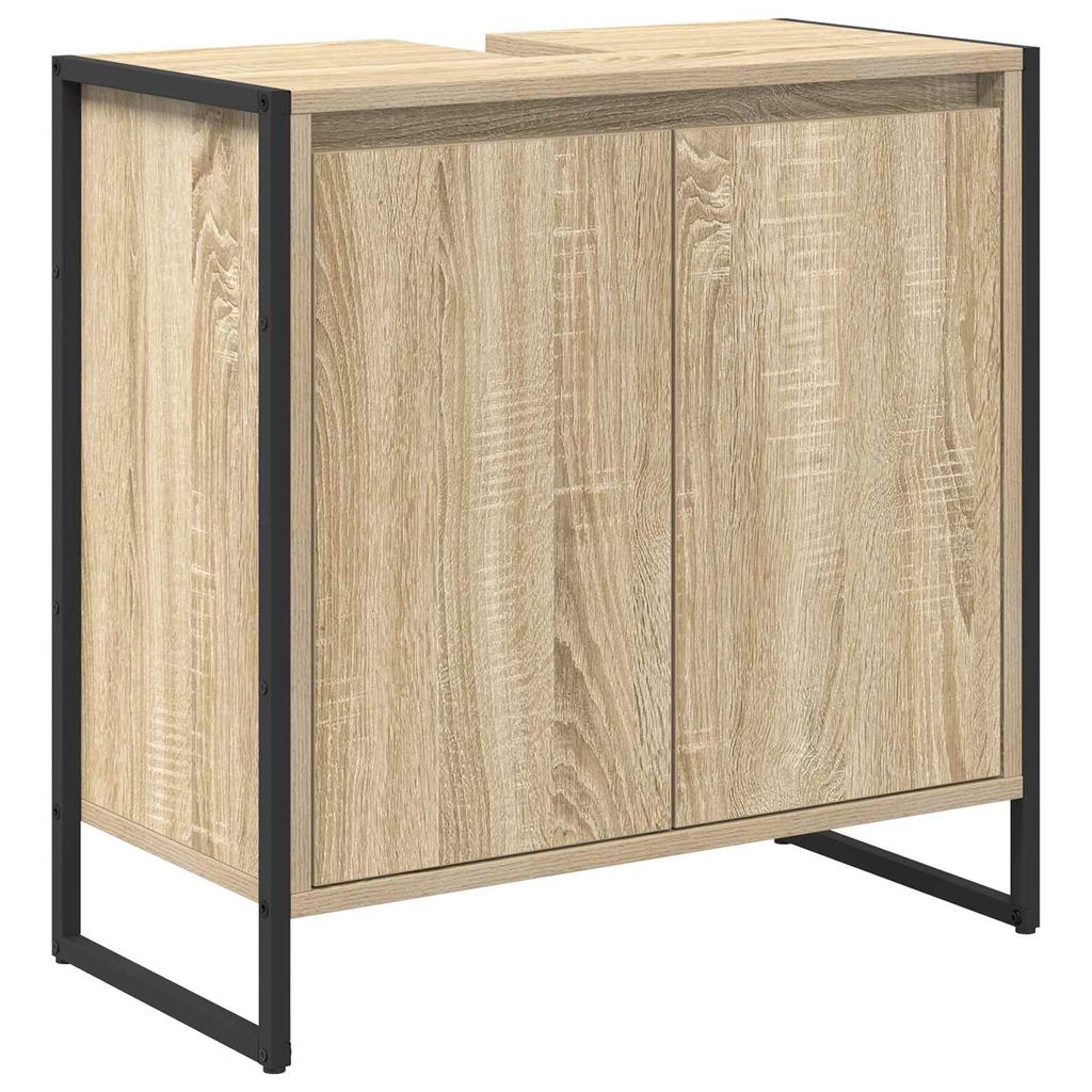 Bathroom Cabinet with Door Sonoma 60 X 30 X 60 Cm Engineered Wood