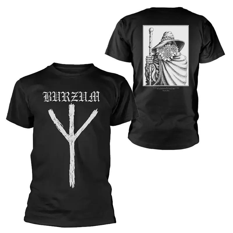 2026 Summer Norwegian Black Metal Band Burzum Rock Dark Punk Black Shortsleeved Printed Tshirt Suitable For Both Unisex And Wounisex