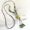 Sun Star Zircon Necklace For Women Vintage Leather Necklace Double Layered Pendant Chain Choker  Jewelry