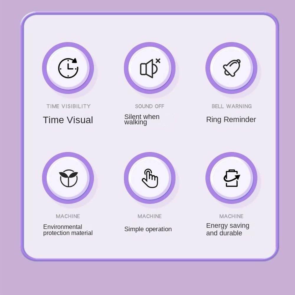 Visualization Round Visual Timer Self-discipline Countdown Alarm Clock  Elementary School