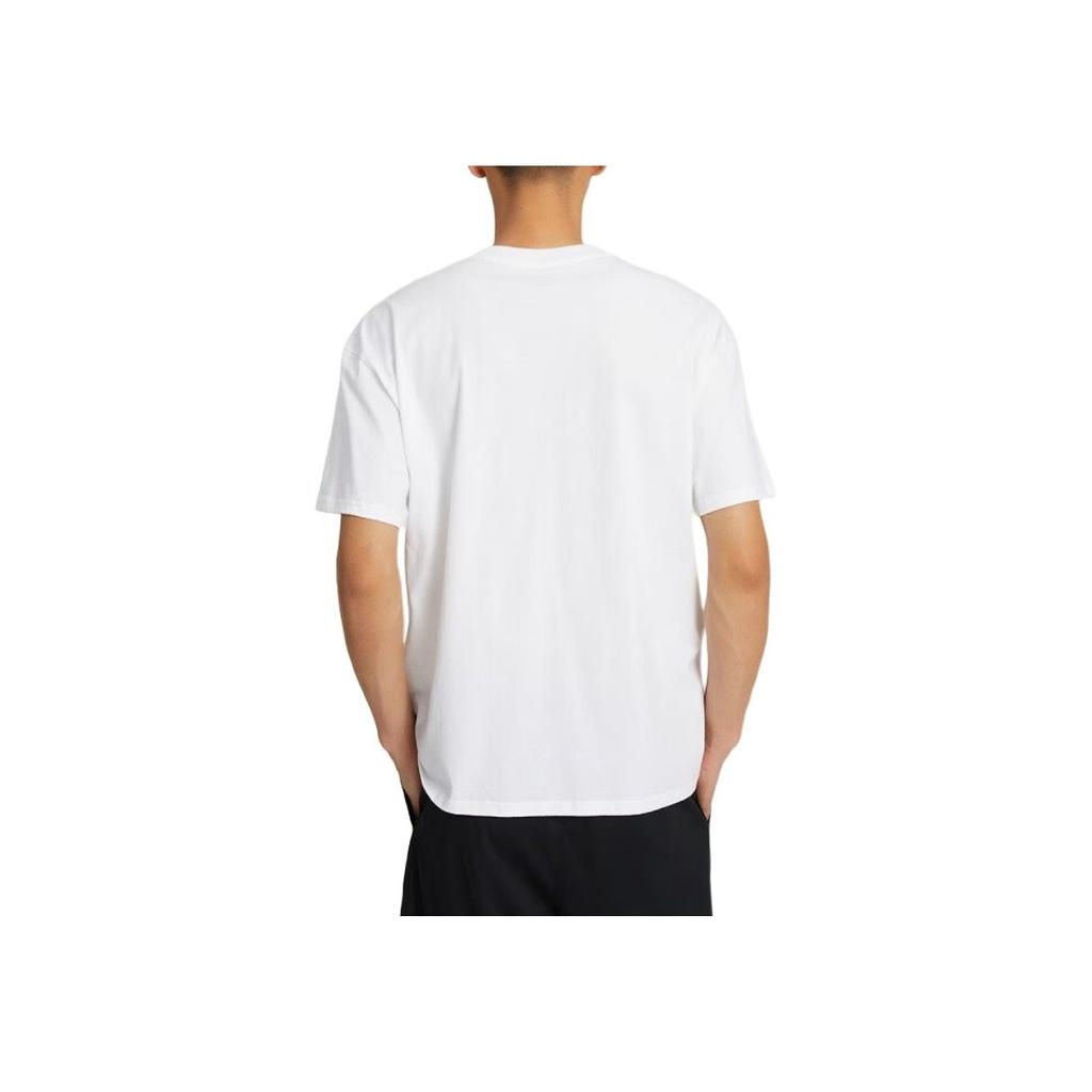 Nike Courtside Brooklyn Nets Letter Print Crew Neck T-Shirt Men Tops White DR6289-100