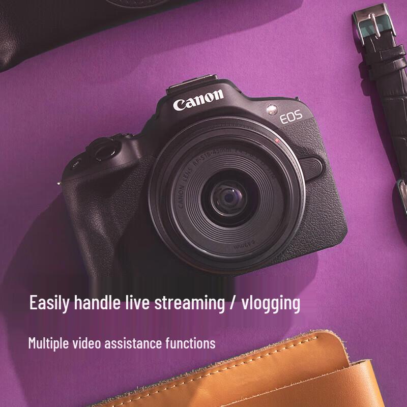 Canon EOS R50 Mirrorless Camera Kit with RF-S18-45mm Lens (CN Version)