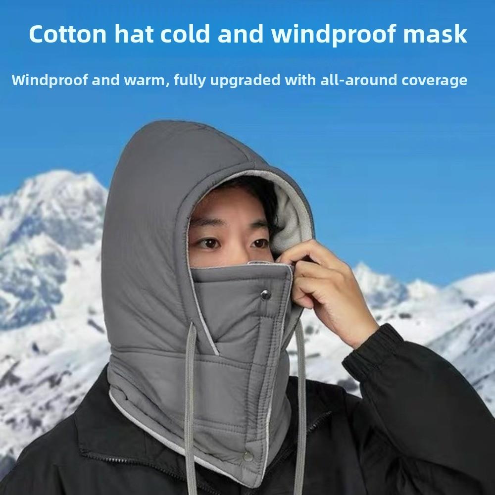 Windproof Warm Scarf Face Mask Cold Resistant Lei Feng Hat 3-in-1 Winter Cycling Hat Outdoor