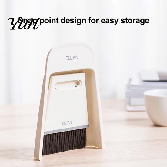 Durable Desktop Sweeper Small Broom And Dustpan Set, Keyboard Sofa Gap Cleaning Portable Tool for Gaps Sweeper, Compact Handheld Scratch-Free