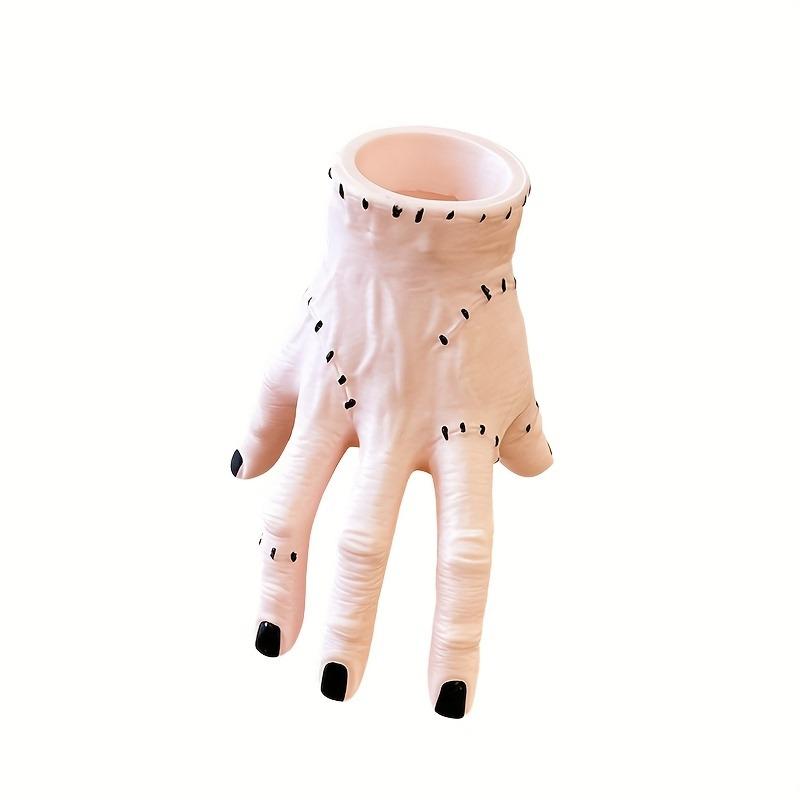 

1pc Frankenstein Hand Pen Holder - Spooky ABS Resin Desk Organizer for Office, Halloween Decor & Plant Lovers (Gift Idea)