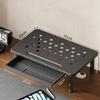 Space Saving Desktop Risers Shelf Adjustable Designs Steel Plastic Construction For Monitor Laptop Office Organization