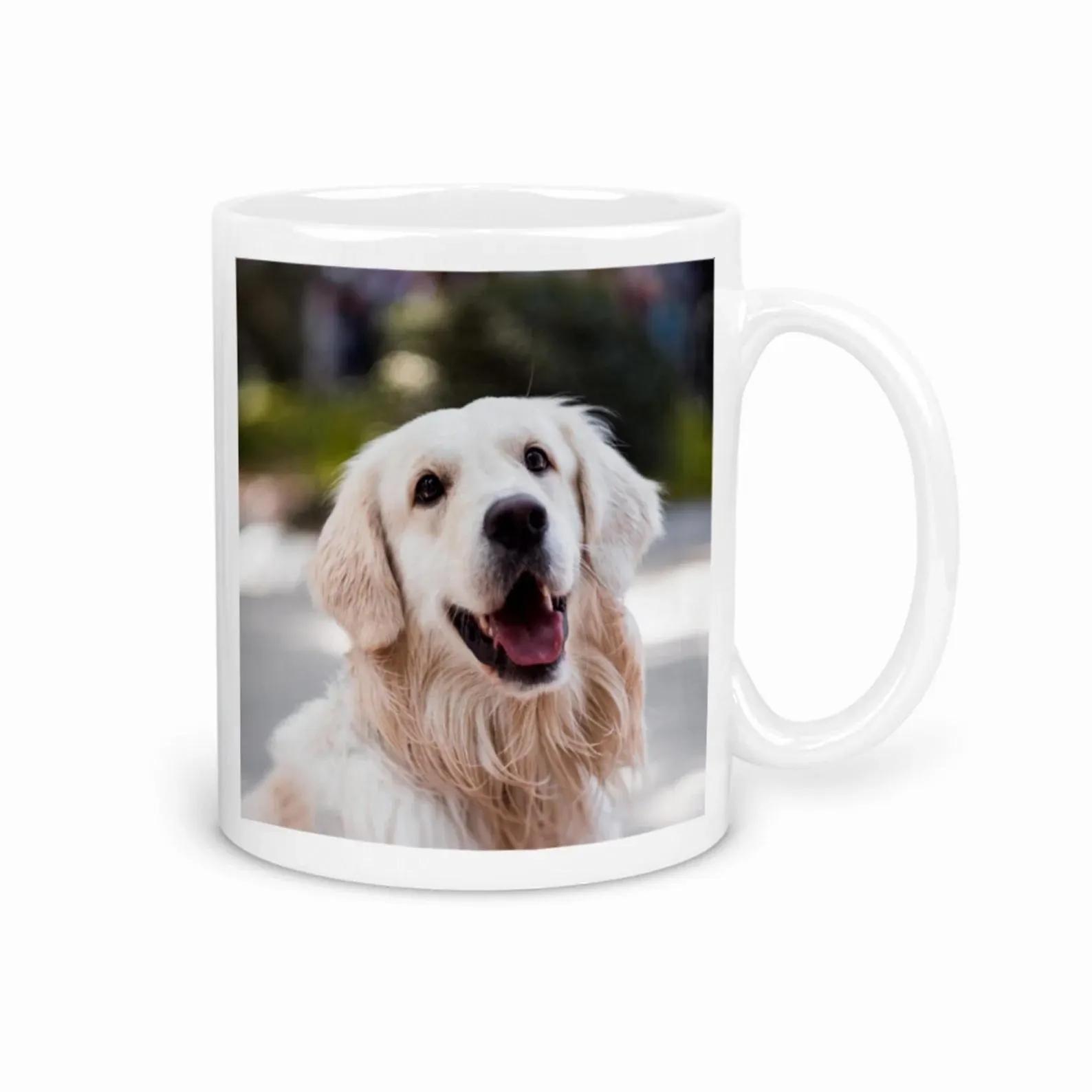 

Personalized Dog Cat Portrait Coffee Cup Custom Pet Mug with Photo Name Pet Lover Gift Pet Memorial Custom Pet Art Best Pet Gift 11oz