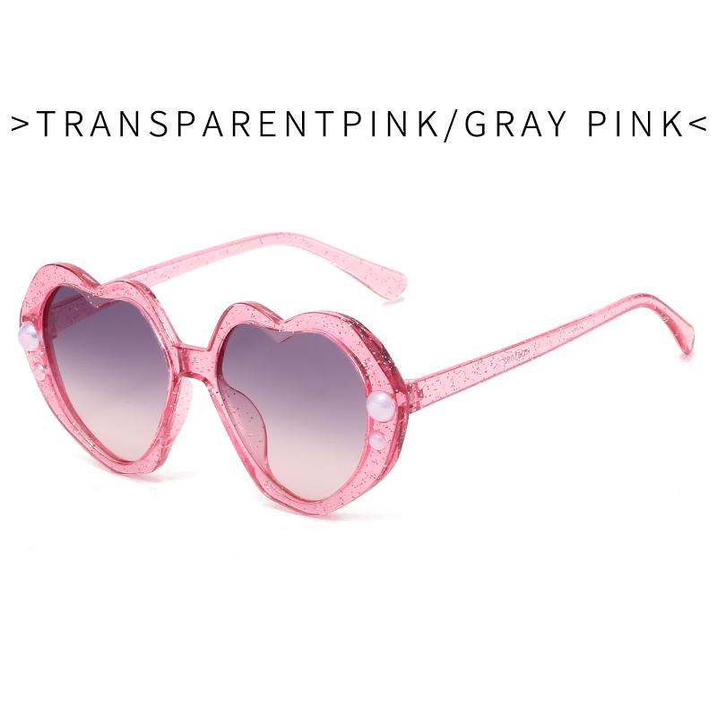 New Kids Sunglasses Fashion Heart Glasses Retro Trend Cute Boys Girls Eyeglasses UV400 Protection