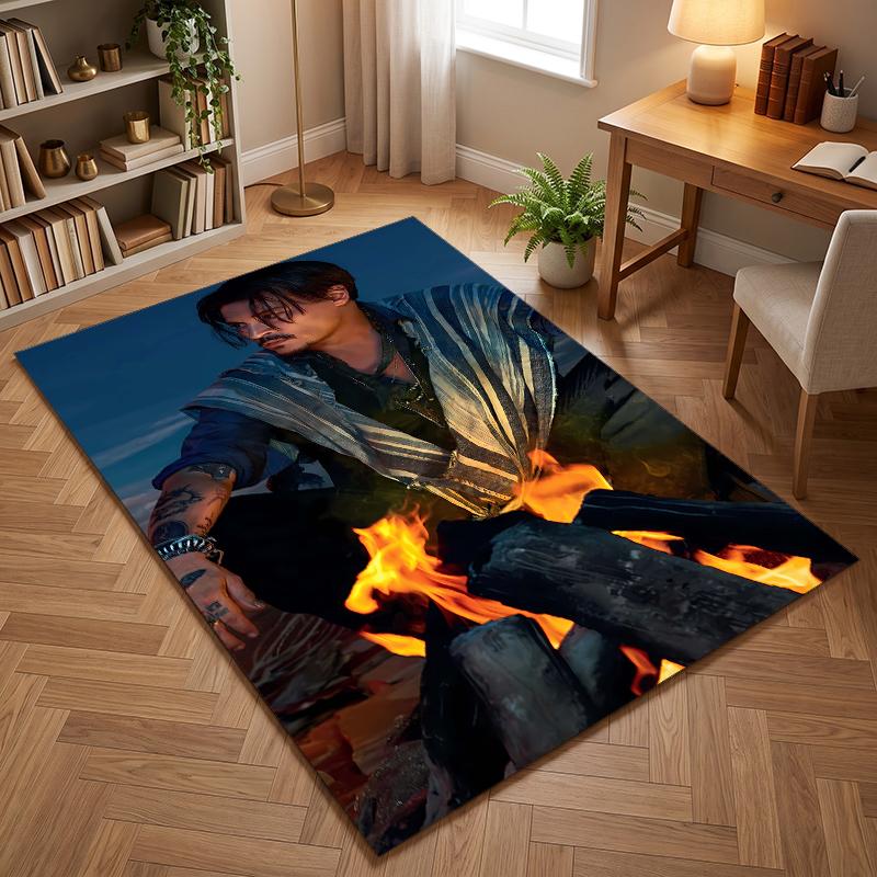 Johnny Depp (1) Dywaniki biurowe odpowiednie do salonów, sypialni, biur i kuchni prezent do nowoczesnego wystroju domu