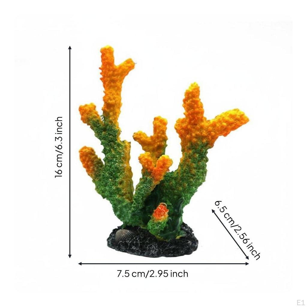 Resin Coral Decoration Marine Decor Colorfast Tank Ornament for Aquarium