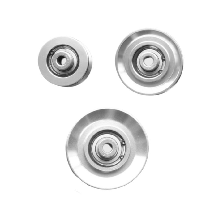 Round Fitness Pulley Wheel Universals Bearing Pulley Wheel Aluminium Alloy Pulley Strength Training Exercise Hardware