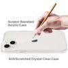 For iPhone 15 Plus Clear Acrylic+TPU Hybrid Phone Cover Anti-Scratch Mobile Phone Case Shell
