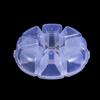 Round Transparent Beads Jewelry Container 8 Grids Empty Storage Box Nail Art Rhinestones Case