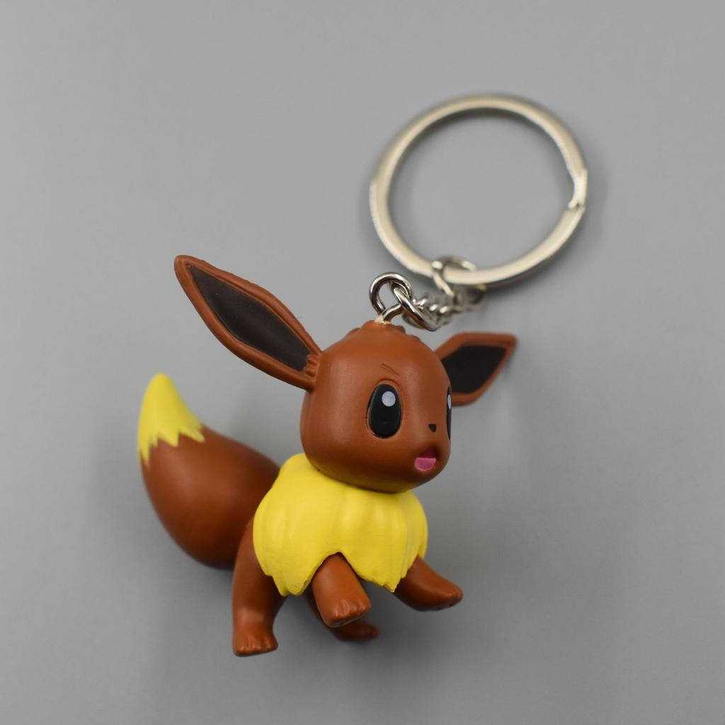 Cartoon Pokemon Pikachu Charmander Cubone Bulbasaur Kawaii Squirtle Keychain Pendant Bag Ornament Doll Children Birthday Gifts