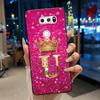 Phone Case For LG V30/V30 Plus/V30S ThinQ/V35 ThinQ Soft Silicone Beautiful Trendy Crown Letter Pattern Black Case Casing