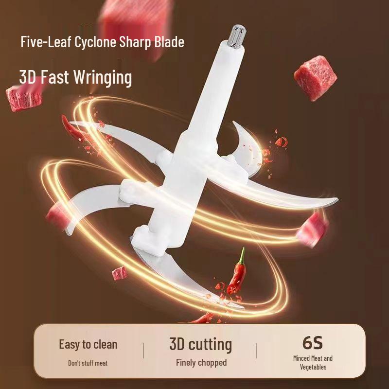 5L Large Capacity Stainless Steel Multi-Blade Electric Meat Grinder for Home or Commercial Use