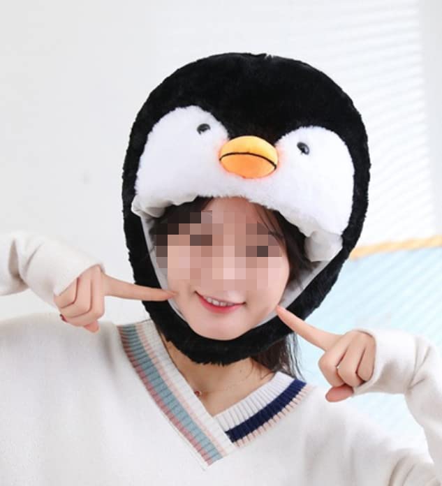Chapéu Pinguim DOKiDOKi Máscara de Transformação Cosplay Adereço de Cabeça Pelúcia Kigurumi Adereço de Cabeça Fofo Fofo Halloween Aquário Zoológico Pinguim 2335 [Fofo]