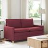 Sofa Burgundy 156 X 81 X 87.5 Cm Fabric