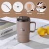Tazza da Caffè in Acciaio Inossidabile di Grande Capacità con Coperchio