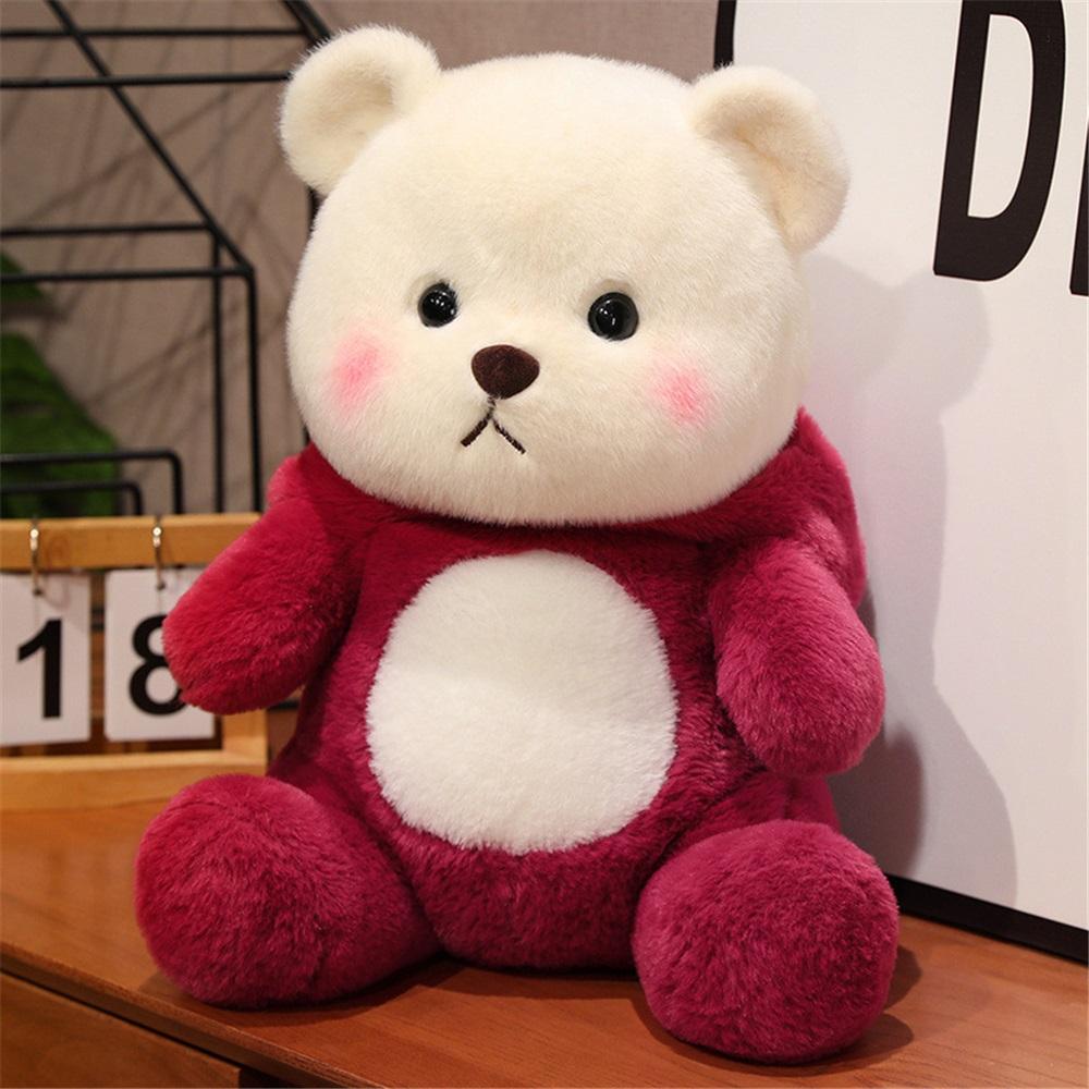 Transform Into Teddy Bear Doll Plush Toy Cute Little Bear Doll Gift