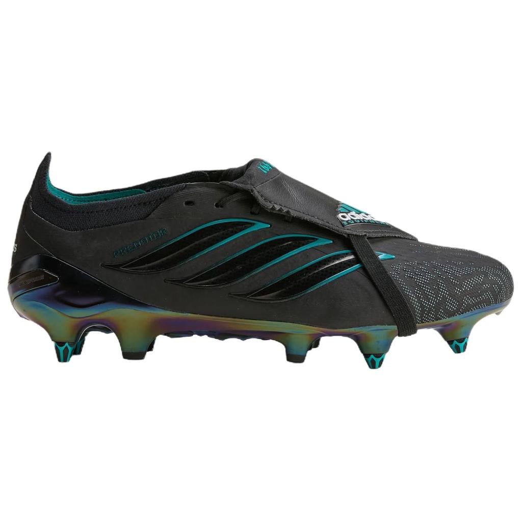 adidas Predator Elite Comfortable Fitting Fold-Over Tongue Soft Ground Football Shoes Unisex Football Shoes Black KI2688