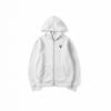 Winter Kapuzen-Reißverschluss-Sweatshirt mit Hirschdruck Lockerer Sitz Übergroßer Pullover Jugend