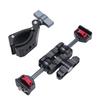 Camera Arm Mount Clamp 55mm Aluminum Alloy 360° Rotating Anti Slip Quick Release 1/4in Screw for