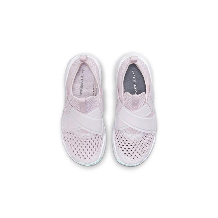 Nike Flex Advance BR Comfortable Slip Resistant Cushioning Breathable Low Top Kids' Running Shoes Light Pink Kids' DC9370-500