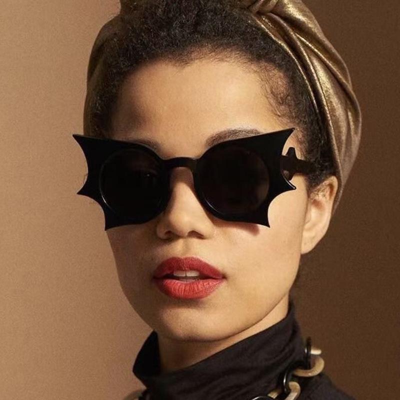 Bat Shape Women Sunglasses Punk Hip Hop Style Halloween Sun glasses for Men Women High Quality Male Female Sunglass