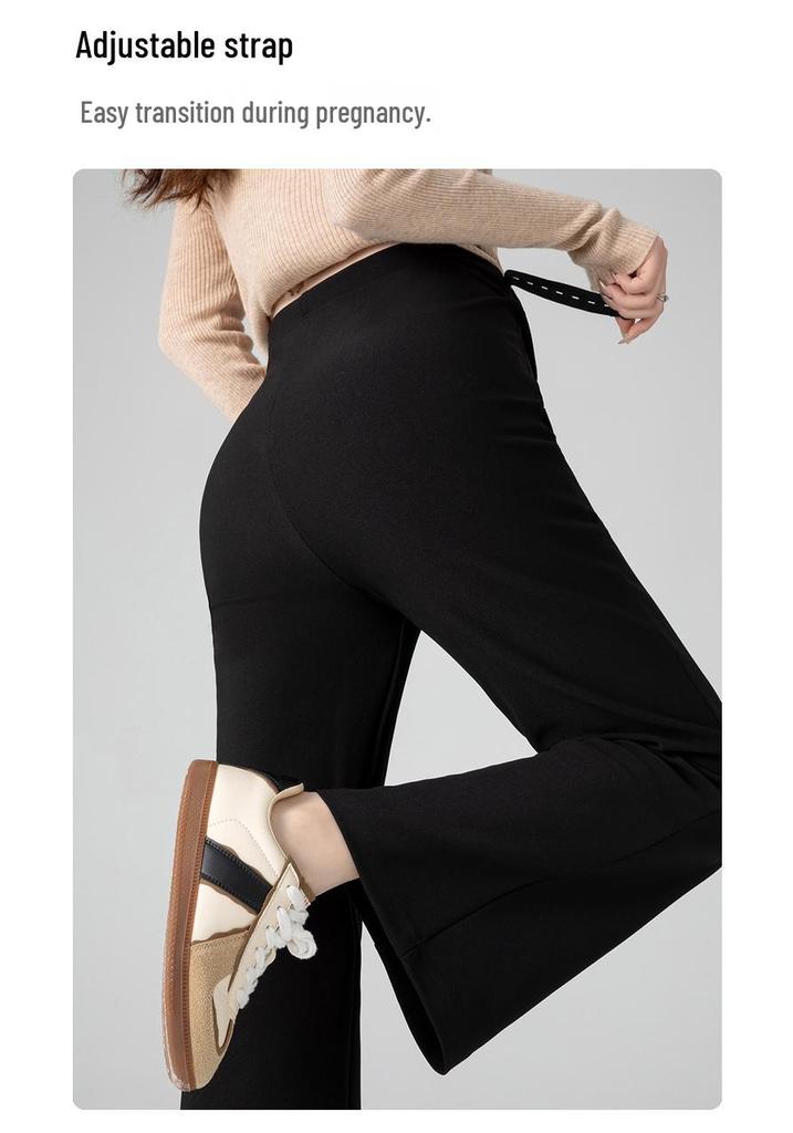 2026 Spring Maternity Slim Fit High Waist Cropped Pants