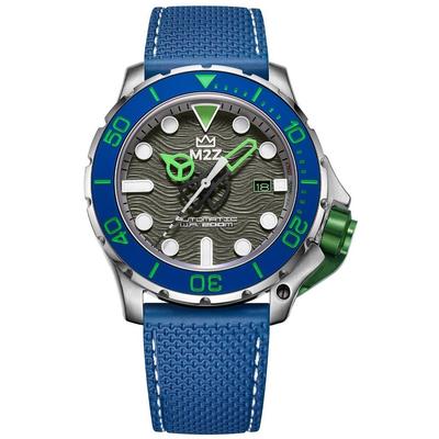 Diver 200 Sapphire Glass Blue Strap Grey Dial Automatic 200-003 200M Men's Watch