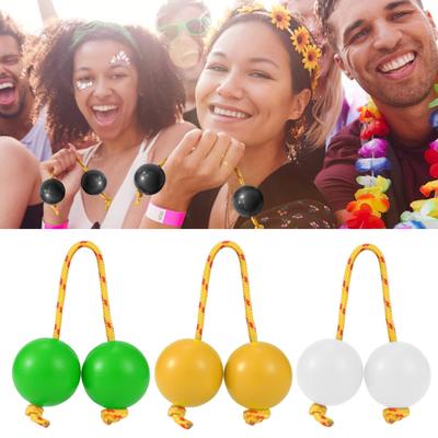 2 Pair Asalato Rhythmic Ball Hand Percussion Instruments Rattle Asalato Shaker for Adults And Teenagers