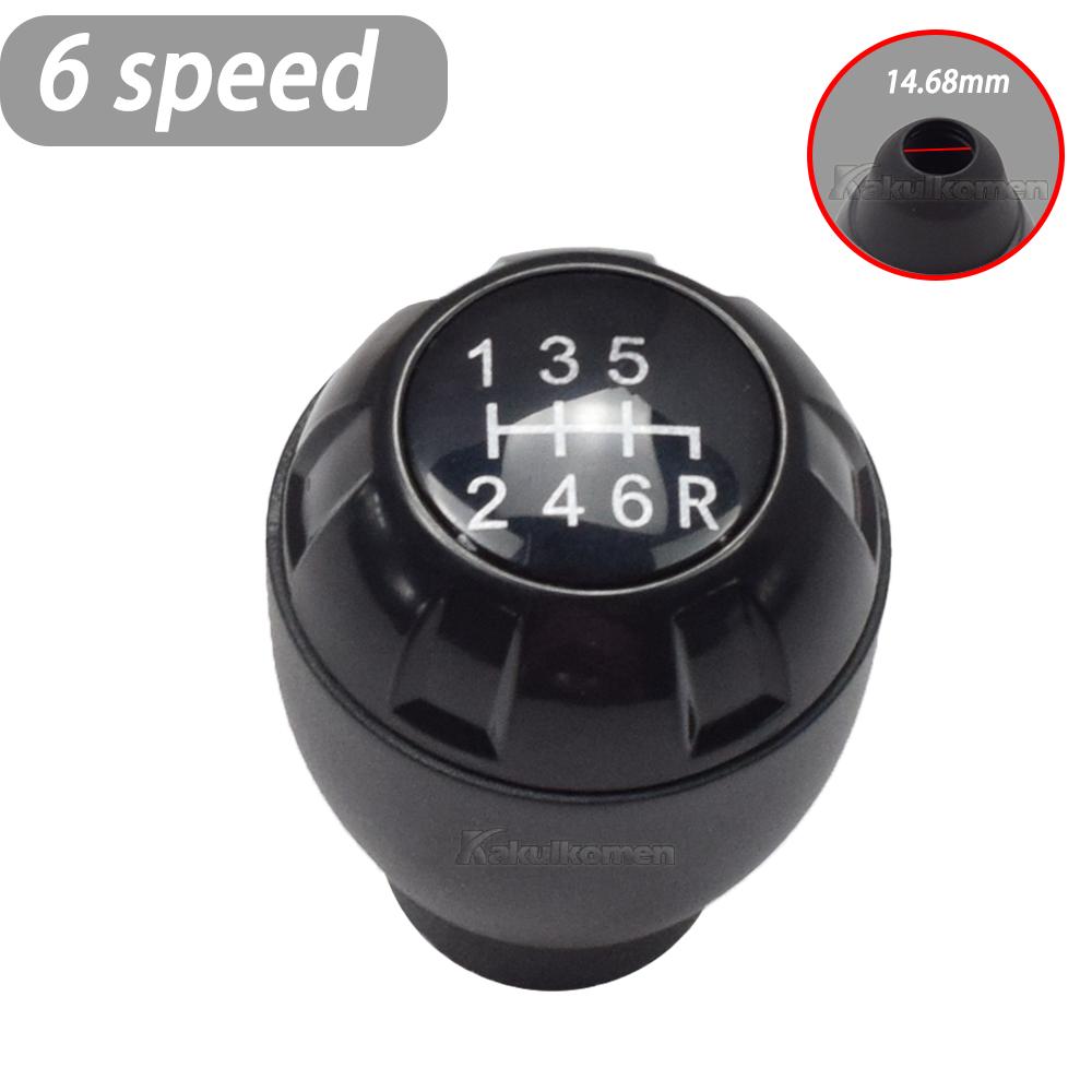 Car 6 Speed Manual Gear Shift Knob Lever Shifter 52060485AG Gear head Black For Jeep Wrangler JK 2007-2018 Auto Parts 6 Speed