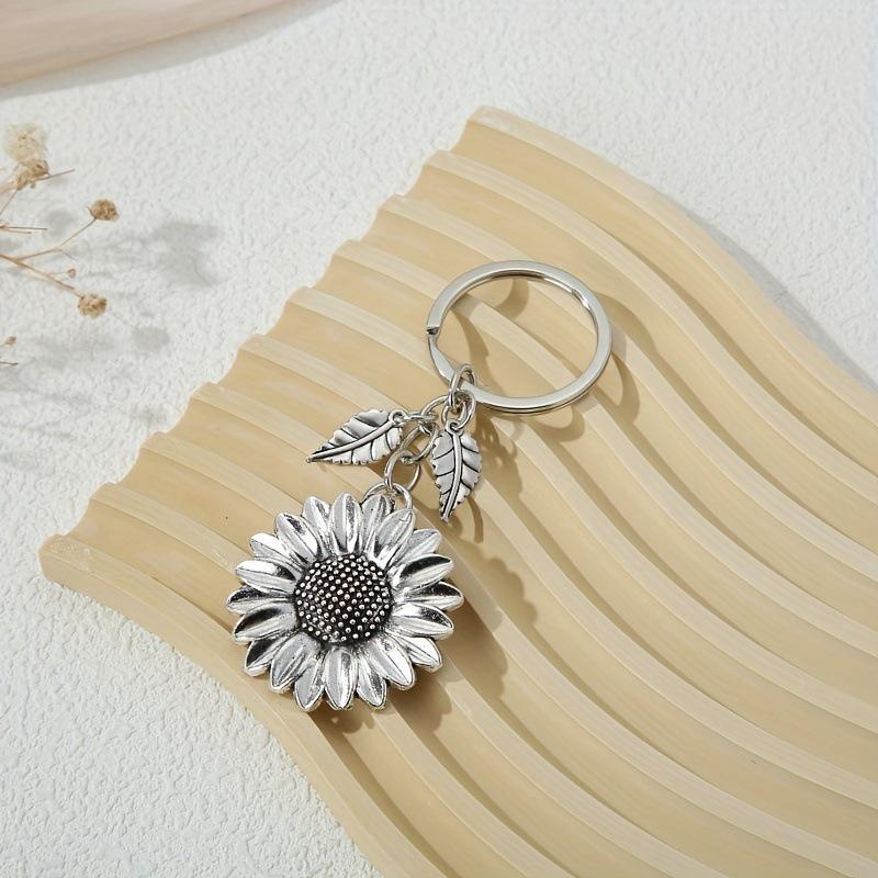 2025 Sunflower-Shaped Metal Keychain