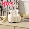 Luxury Creative Tissue Box Milk Cloud Living Room Wall Mounted Car Use Paper Towel Holder Ornament Elegant Design Home Storage