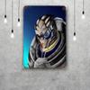 Garrus Close Up Mass Effect Vintage Metal Tin Signs Posters Decor Retro Metal Plaque Wall Art Decor for Garage Bar