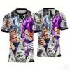 Dragon Ball Goku Vegeta Anime Print T-shirts Casual Short Sleeve Tees  Kids Fashion Streetwear Family Matching Outfits
