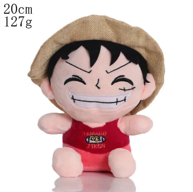 SALE 20cm OnePiece Anime Figure Zoro Luffy Chopper Plush Toys Cute Cartoon Plushie Stuffed Dolls Pendant Xmas Gifts