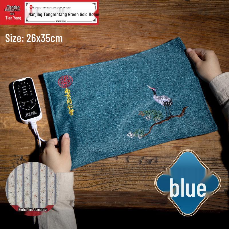 Electric Sea Salt Heat Therapy Bag with Moxibustion and Adjustable Strap