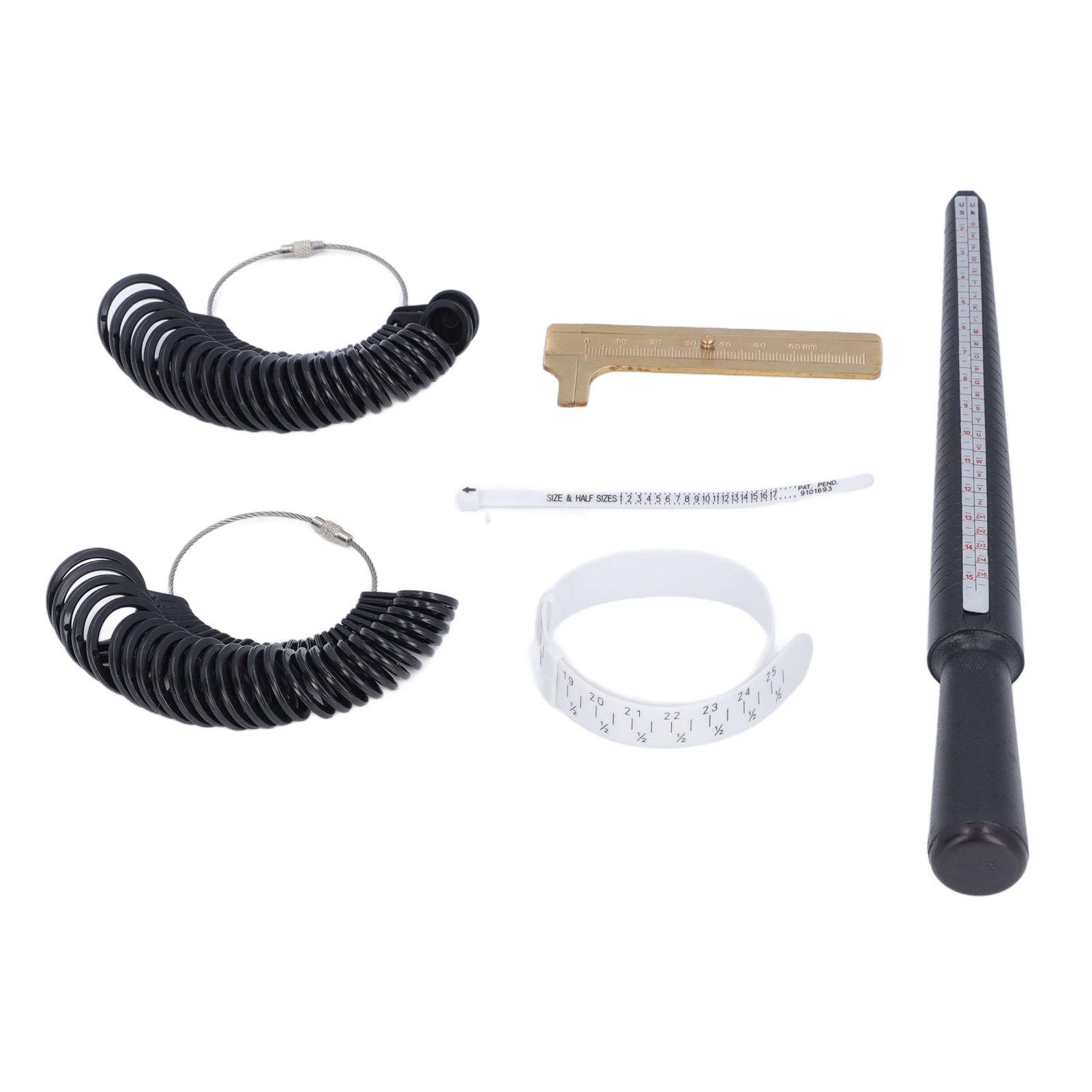 

Набор для измерения колец Многоразовый ригель Латунный штангенциркуль Пальцемер Ювелирный браслет Измерение