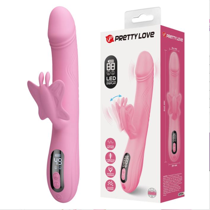 Pilot Butterfly Vibration Wand: Women's Clitoral Stimulator & Realistic Dildo Massager (BW-50011)
