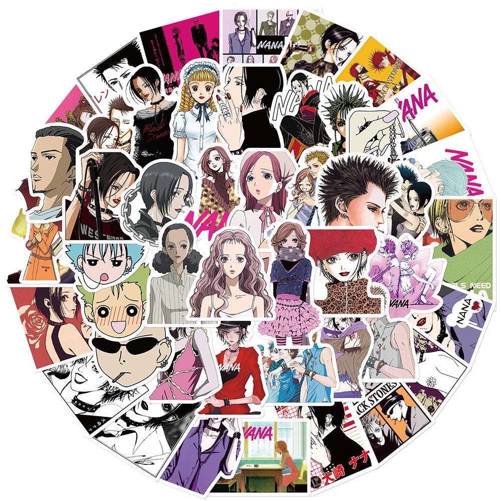 10/30/50pcs Cool NANA Anime Stickers Waterproof Graffiti Stationery Phone Classic Japanese Manga Decals Toys Gifts