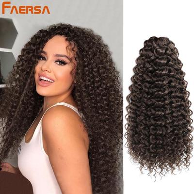 14 pulgadas Marshmallow Afro Curl Crochet Hair SyntheticTwist Braid Kinky Curly Extensiones de cabello trenzado Rubio degradado para mujeres negras
