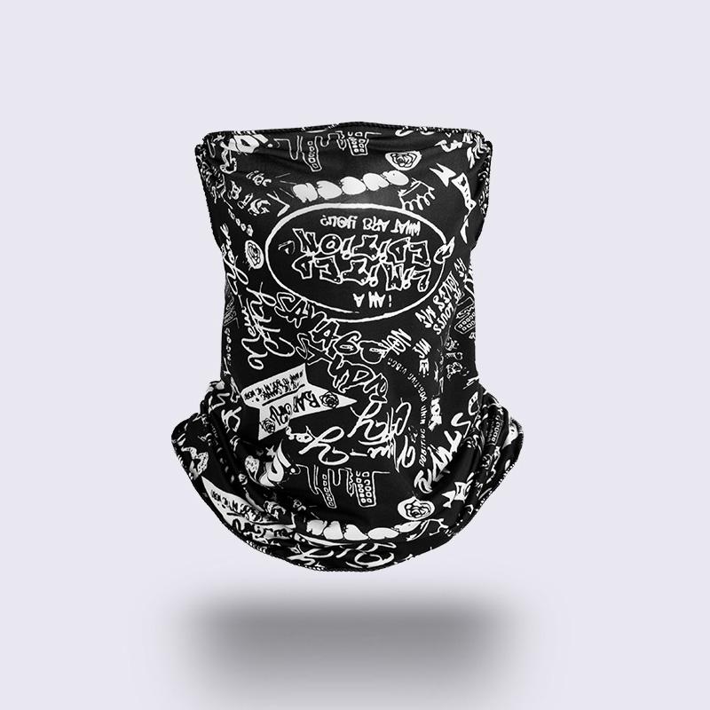 

Summer Face And Neck Uv Protection Ear Scarf Hip Hop Outdoor Scarf Fashion Punk Sunscreen Facial Mask For Men And Women