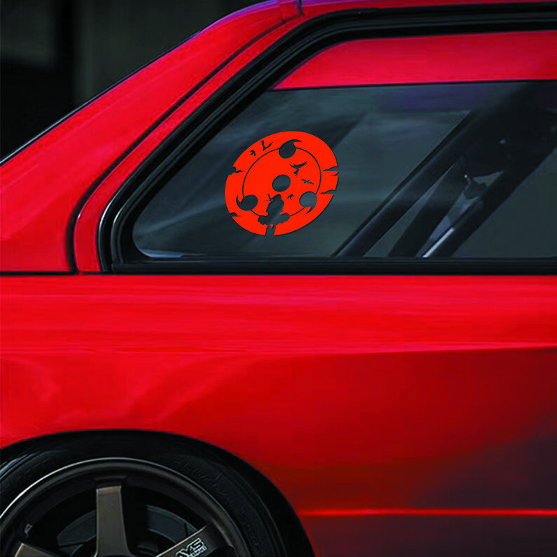 Anime Uchiha Itachi Decal, Sharingan Pattern Waterproof Sticker, Creative Fashion Accessories for Car Truck Auto Styling