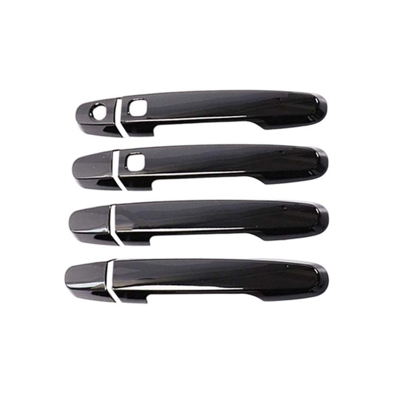 Car Decoration Door Handle Cover For Toyota Aygo MK2 2015-2018 Black Silver Cars Accessories Styling Upgrade Modify A Car