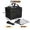 Yushang Insulated Delivery Lunch with 2 Dividers Bag, Eco-Friendly Bag, Lightweight, Waterproof, Commercial-Grade Durability, Foldable,