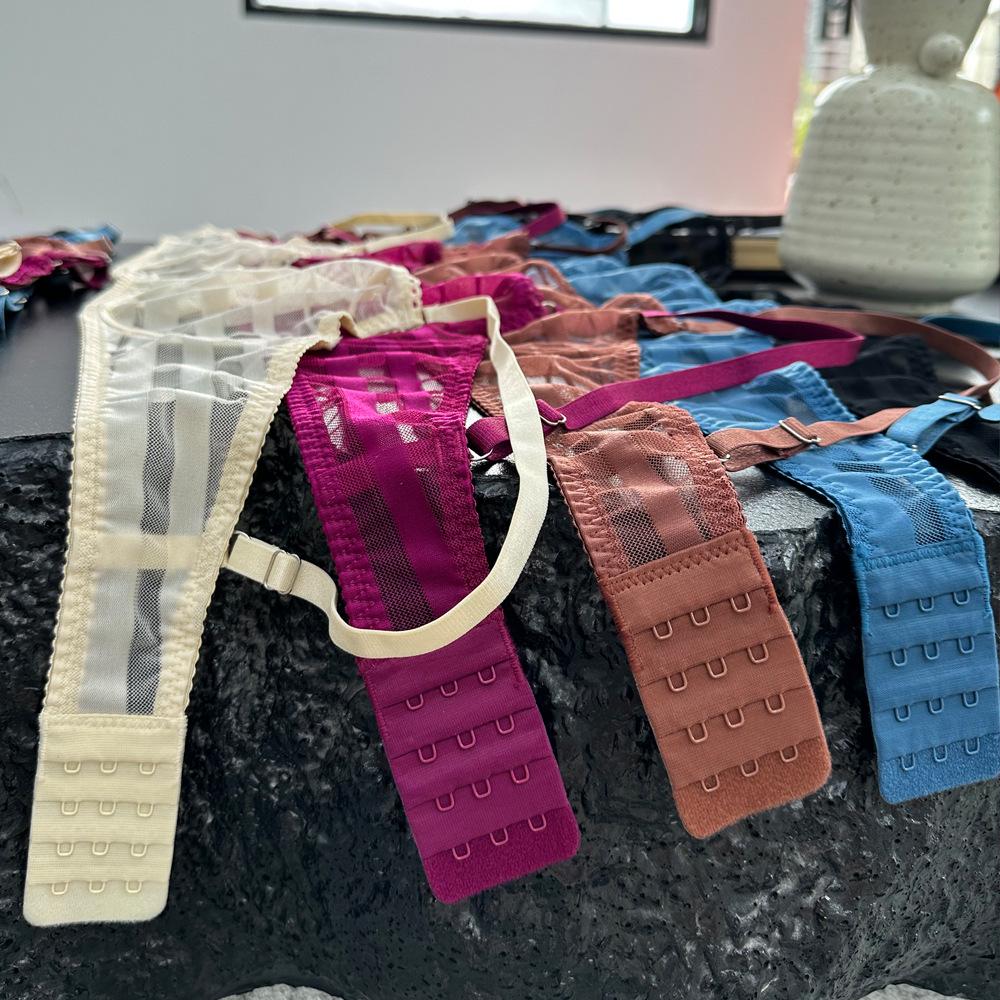 2025 Women's European & American Sexy Lace Lingerie Bra Set - French Style for a Sleek Look