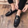 Leather Shoes Autumn Dress Casual Soft Sole Inner Height Increase Hair Stylist British Pointed Head Winter Velvet